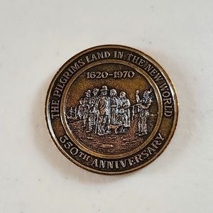 The Pilgrims Land in the New World 350th Anniversary Token